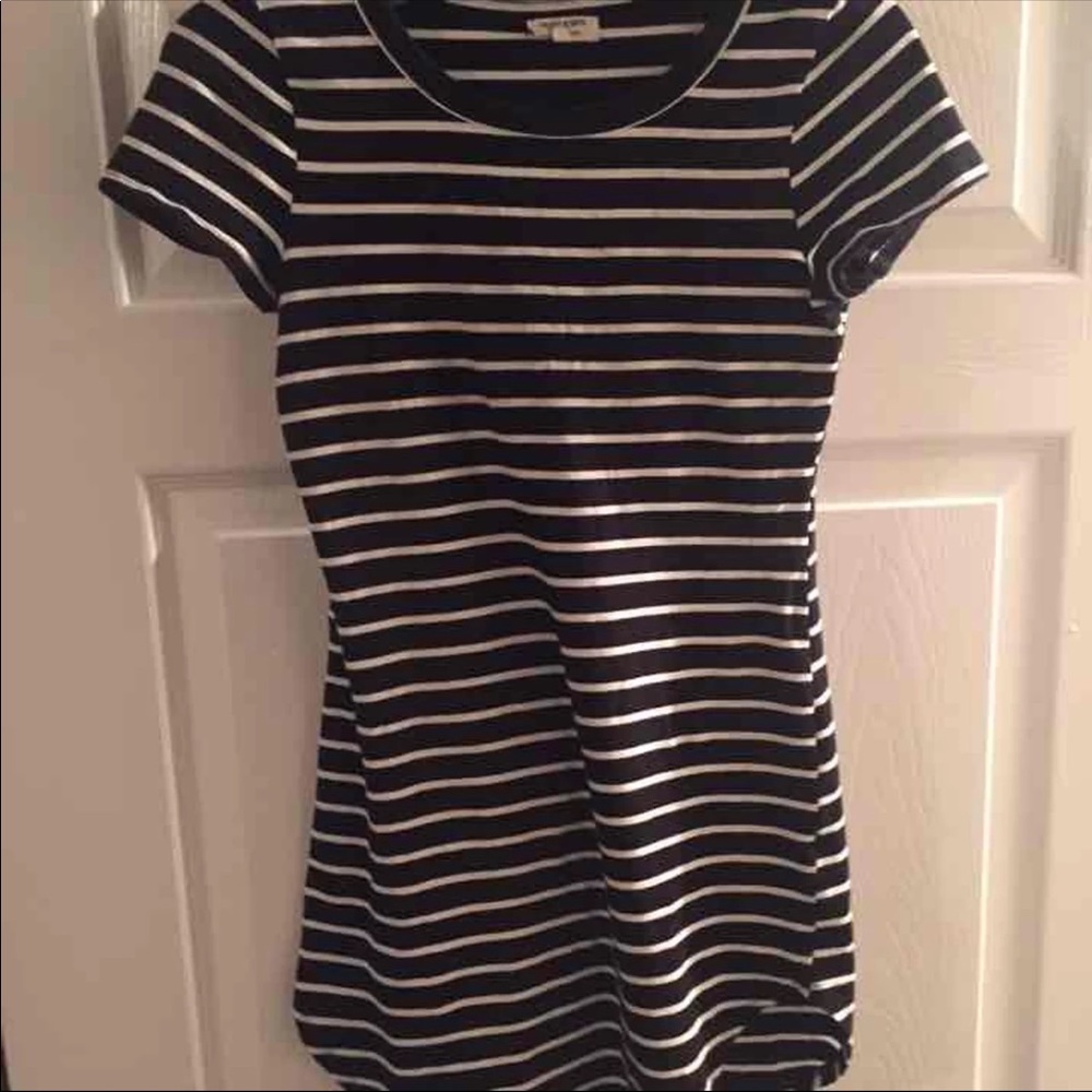 Black & White Striped Bodycon Dress